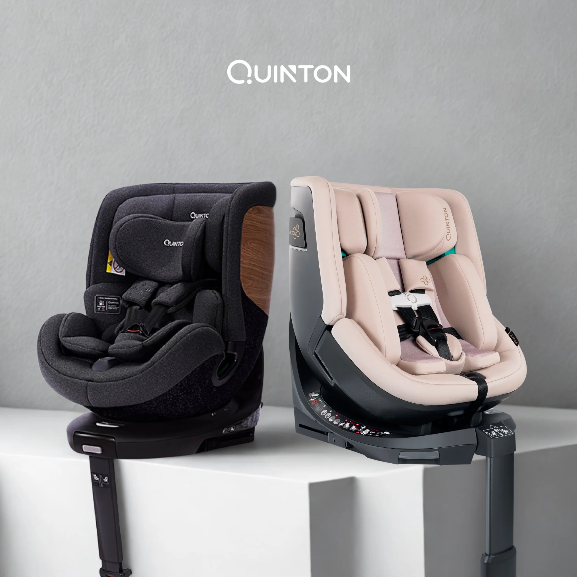 Quinton Baby car seats — JPJ type approved in Malaysia, E1 E-mark certified by KBA Germany, UN ECE R129/04 i-Size
